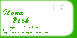 ilona mirk business card